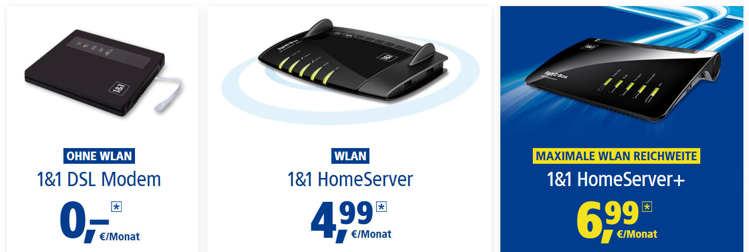 1&1 Homeserver WLAN-Router